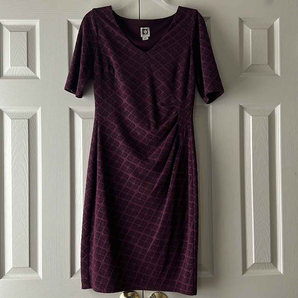Wine colored dress